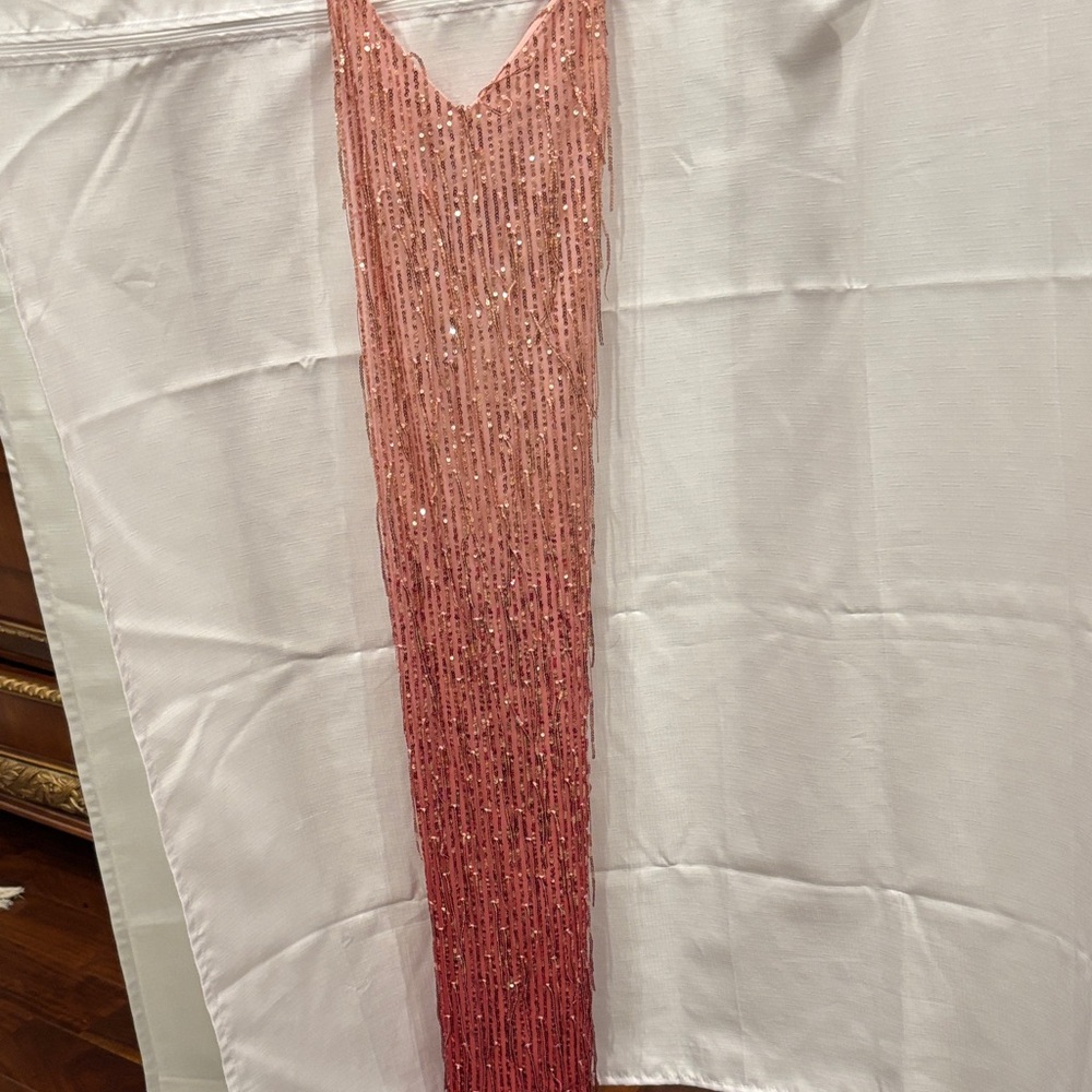 Pink Sequin Fringe dress